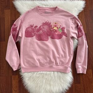 Pink Strawberry Shortcake Graphic Sweatshirt